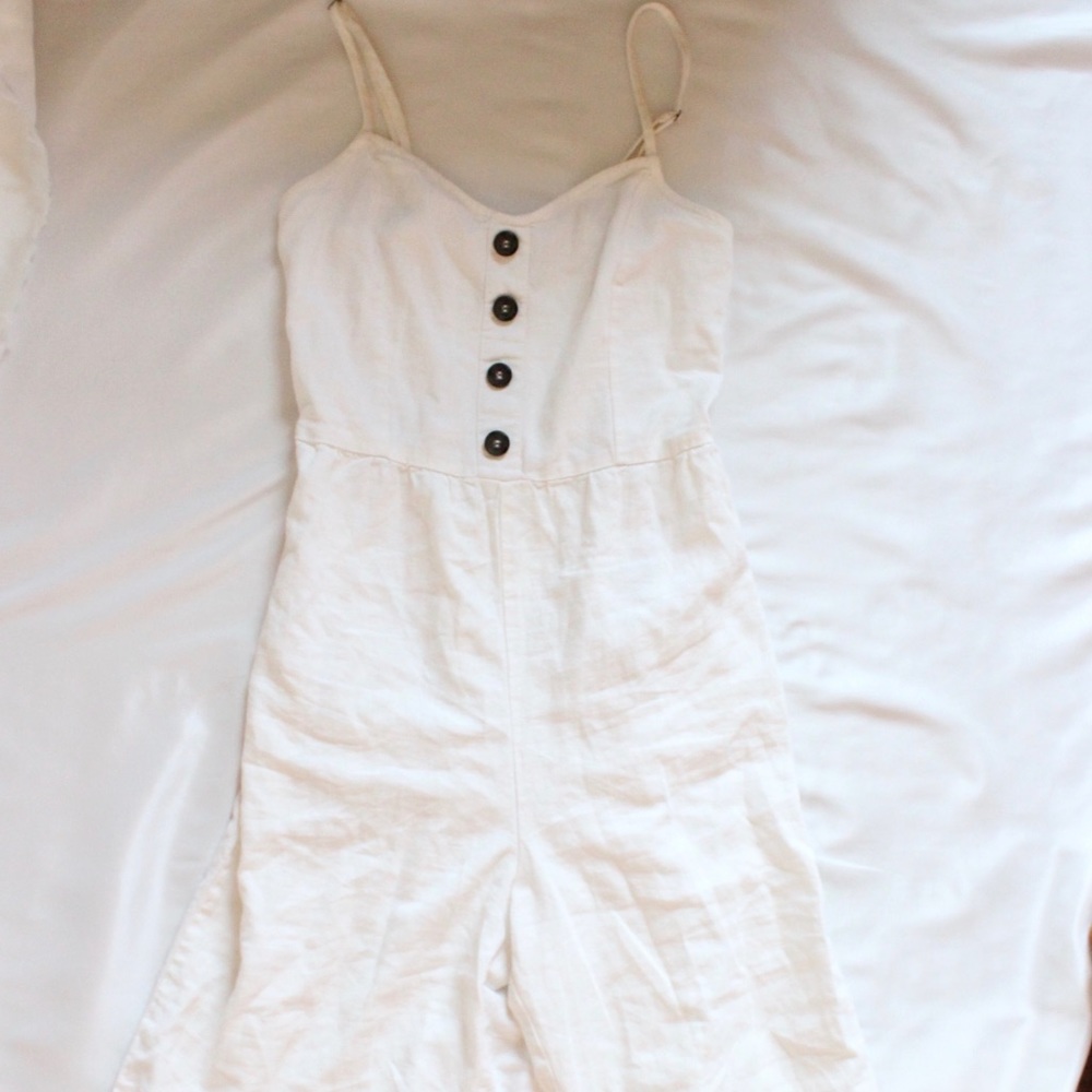 CREAM LINEN JUMPER